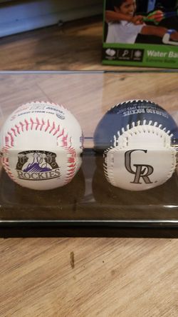 Rockies World Series Balls with Certificate
