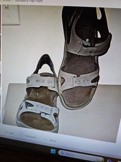 COLUMBIA MEN'S TECHLITE HIKING SPORT SANDALS sz 12