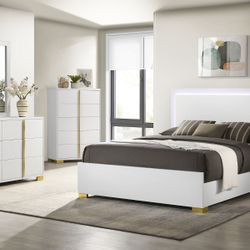 4 Pc Queen Bedroom Set 100 Day Payment Option 