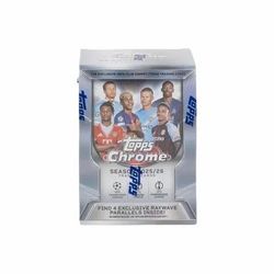 2025-26 TOPPS CHROME UEFA Club Competitions VALUE BLASTER BOX UCC New Sealed