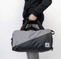 Air Jordan Jumpman Duffel Bag Black/grey Weather Resistant Brand New.