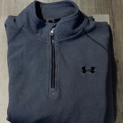 Under Armour Charcoal Fleece Quarter-Zip Pullover