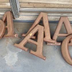 Vintage Sign Letters