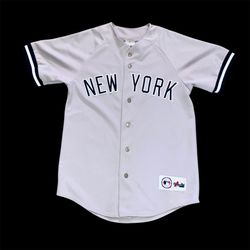 New York Yankees Gray Road Majestic Jersey Small