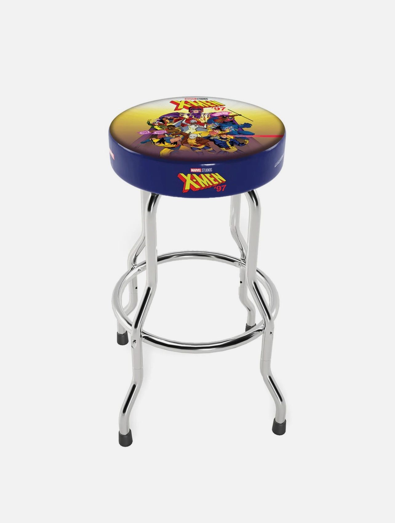 Arcade1Up Marvel X-Men Adjustable Arcade Stool with Chrome Plated Steel ...