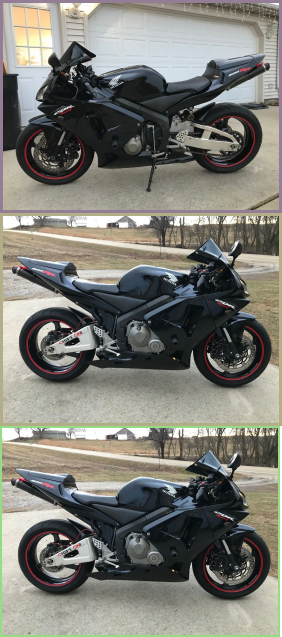 info and purchase only at {contact info removed} /imaculate Honda Cbr600 RR/I
