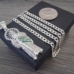 Cadena y san judas plata 925