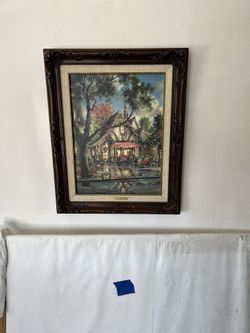 Vintage Limited Edition Marty Bell “Tuck Box Christmas” Signed & Numbered Framed Print w/COA