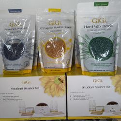 3 GIGI Student Starter Kits + 10 Hard Wax Beads – Bulk