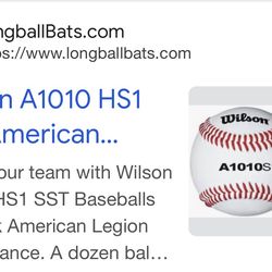 Brand new Wilson A10 baseball