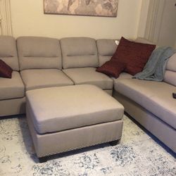 Brand New Sectional Sofa Couch With Ottoman