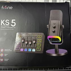 Fifine Ks5 Microphone And Mixer 