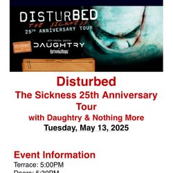 Disturbed Tickets
