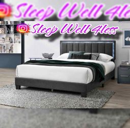 New queen bed