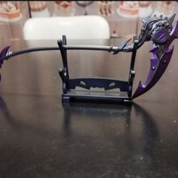 7" Alloy Batustou Death Sickle Mini Sword & Stand Anime