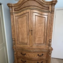7 foot high wooden Armoire
