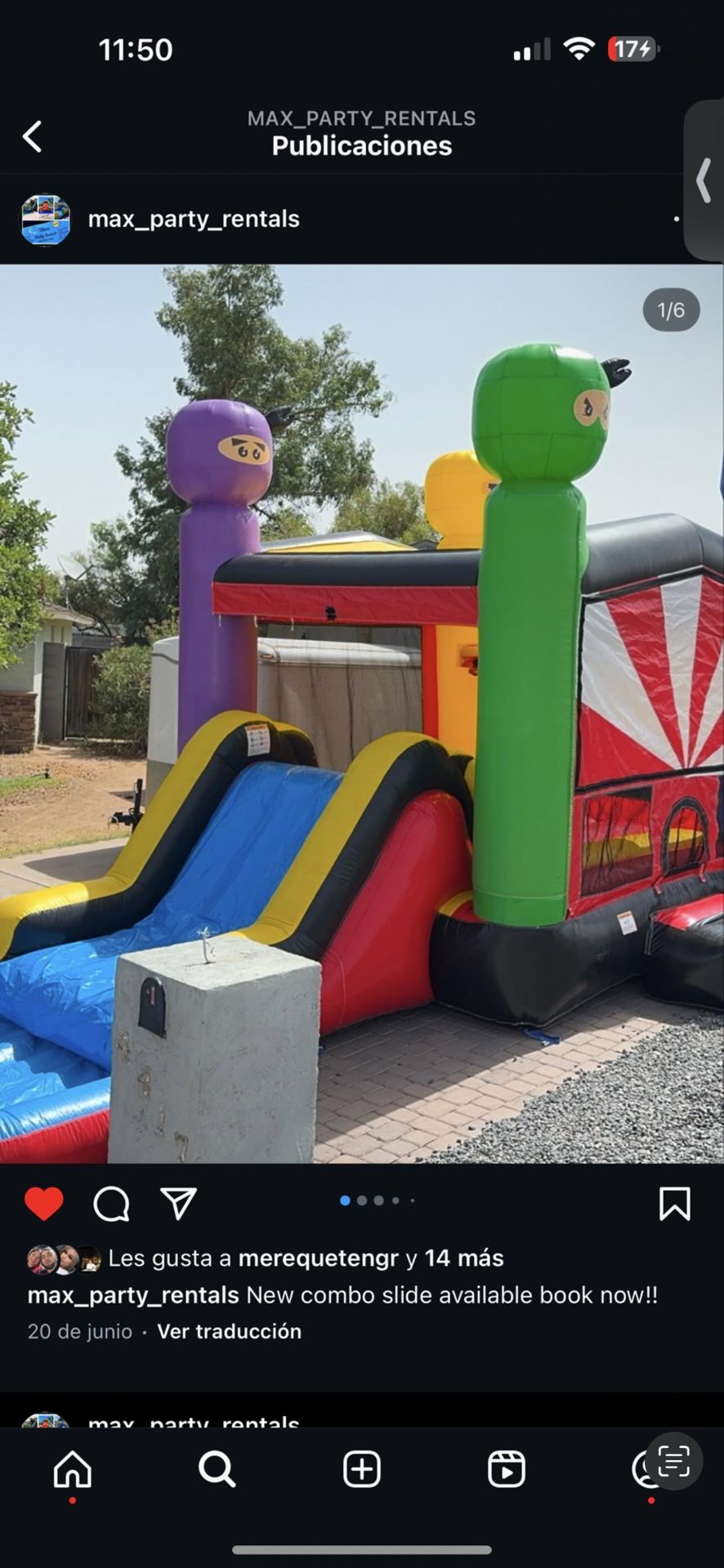 Ninja Combo Slide 13x13