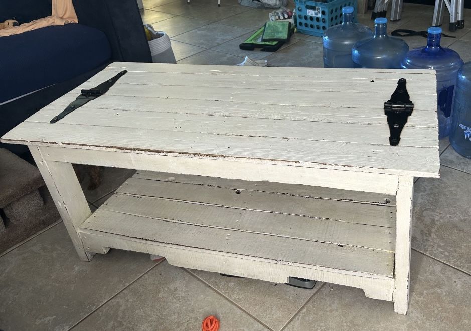 Coffee Table And Side Table White Farmhouse 