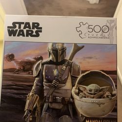 Star Wars Mandalorian The Child Baby Yoda Jigsaw Puzzle 500 Pcs Buffalo Disney