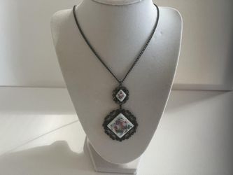 Vintage Rostov Finift enamel necklace, a style of Russian folk handicraft. $125 or best offer.