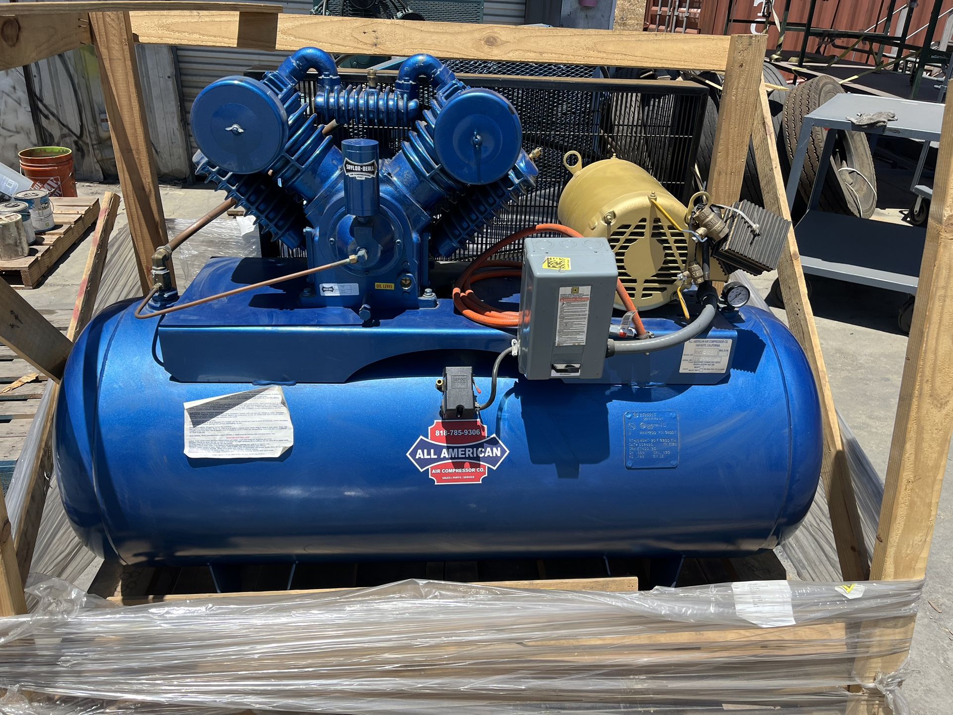 120 Gal Air Compressor! Like New!