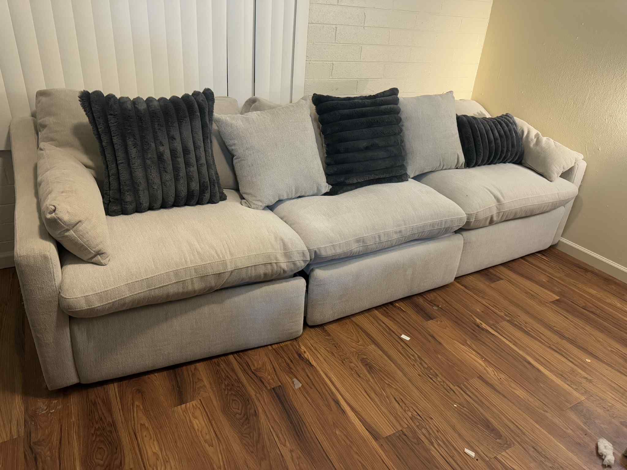 Living Spaces Reclining Couch FREE Delivery