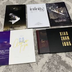 Chinese Actor from The Untamed Wang Yibo Xiao Zhan fan photo book album lot of 5