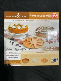 Copper Chef Perfect Cake Pan 4-Piece Set