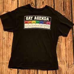 Gay Agenda Mens Black T Shirt