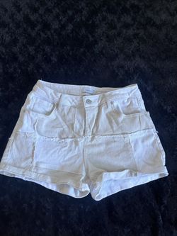 Forever 21 White/tan Jean Shorts