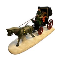8”x3” Department 56 Central Park Carriage from the Heritage Village Collection's. T-19