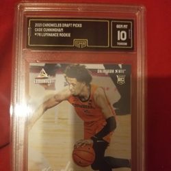 2021-22 Panini Chronicles Draft Picks Cade Cunningham Luminance #79 Rookie Card G.M.A  GRADED 10