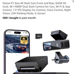 4K Dash Cam Front And Rear