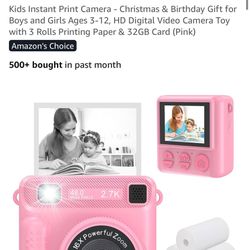 Kids Instant Print Camera