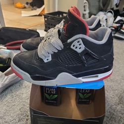 Air Jordans 4 Retro Black And Red