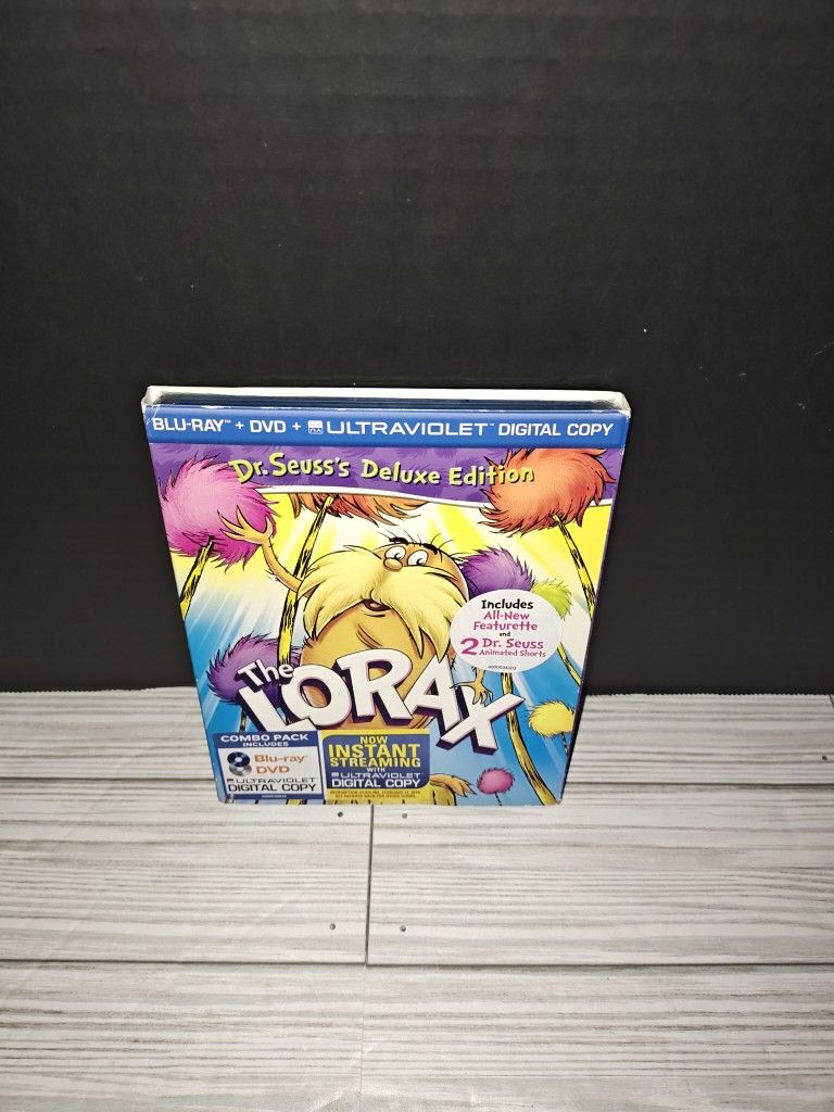 Dr. Seuss's Deluxe Edition The Lorax Movie Blu-ray DVD Ultraviolet Digital Copy