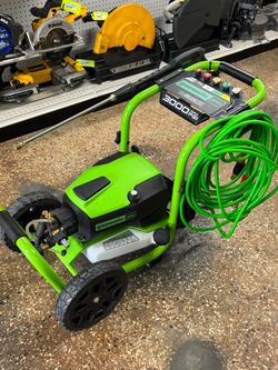 GREENWORKS PRO 3000 PSI ELECTRIC PRESSURE WASHER USED