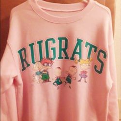 New Nickelodeon Light Pink Rugrats Sweatshirt 