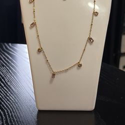 Set Cadena Y Pulsera Bañado En Oro (acero Inoxidable 