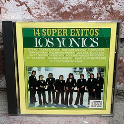Los Yonics 14 Super Exitos Latin Pop CD Palabras Tristes Soy Yo