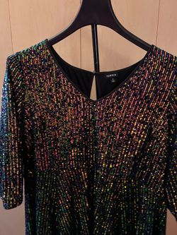 Torrid green sequin dress