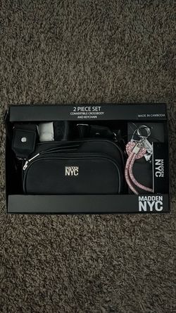 Madden NYC Black Convertible Crossbody Purse