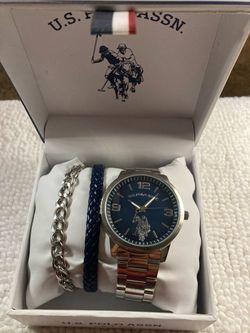 U.S. Polo Assn. Watch and Bracelet Gift Set