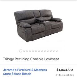 Reclining Sofa And Matching Recliner