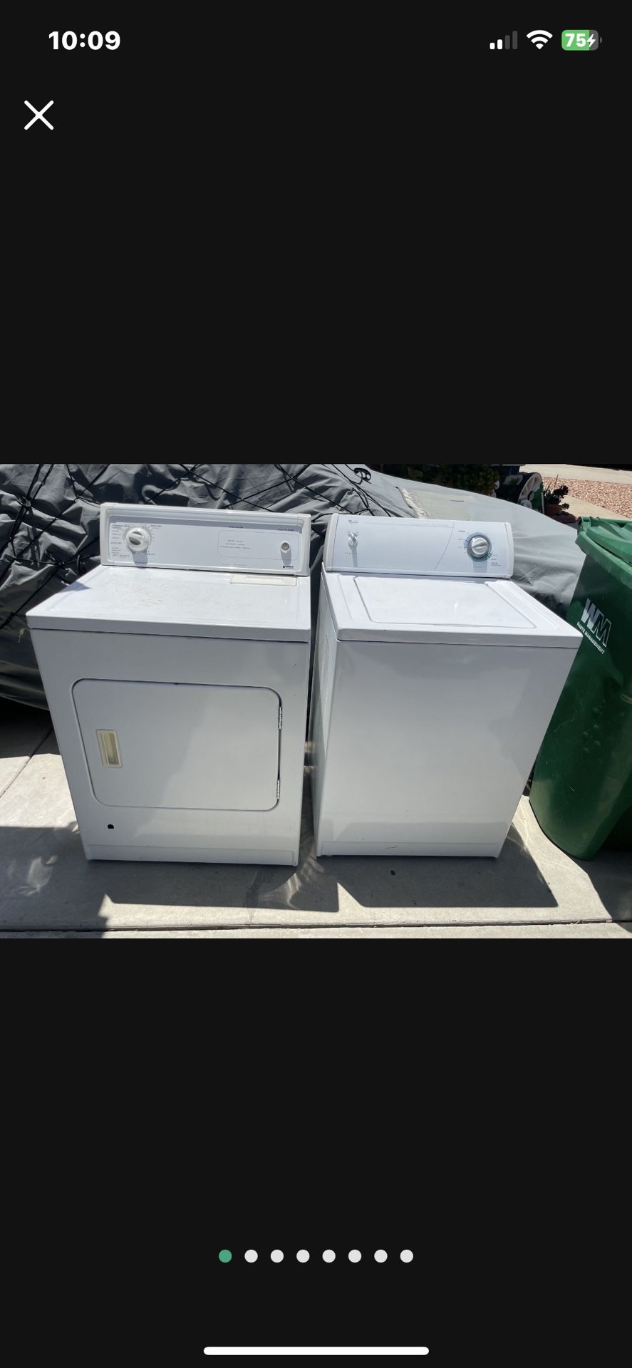 selling a pair $500 Set Whirlpool Washer And Kenmore Gas Dryer
