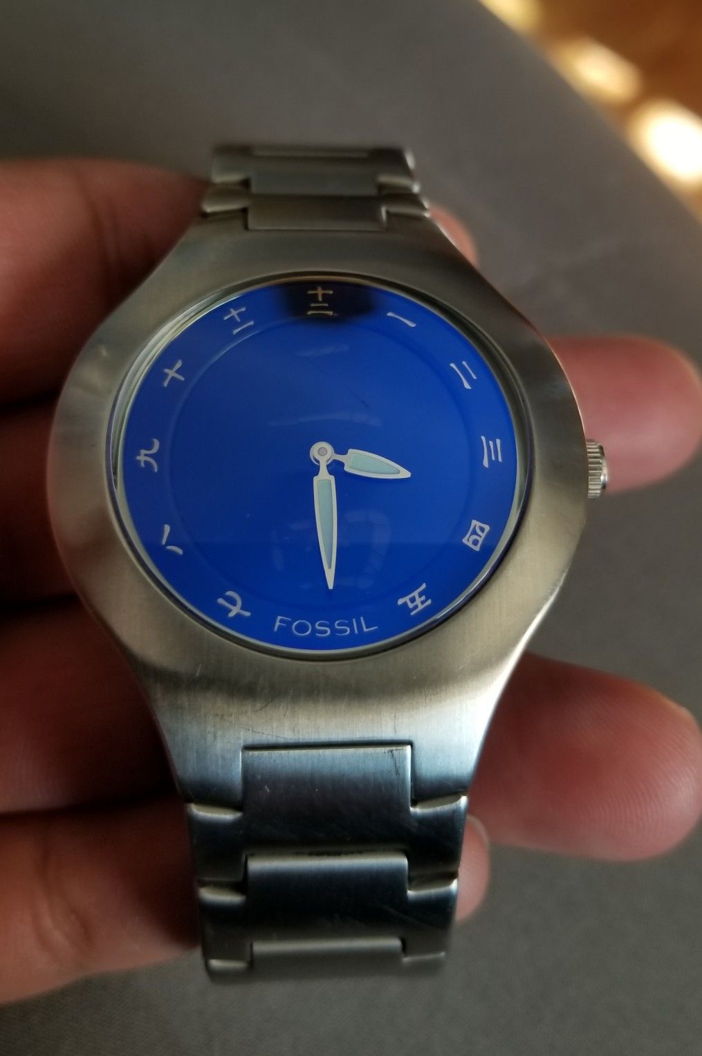 Stainless Steel Fossil Jr 7978 Fossil フォッシルBIGTIC 腕時計 美品