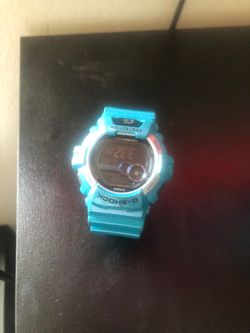 Blue gshock watch