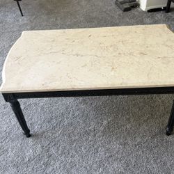 Marble And Wood Coffee Table