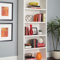 New in box ClosetMaid Bookshelf with 5 Shelf Tiers, Adjustable Shelves 13504