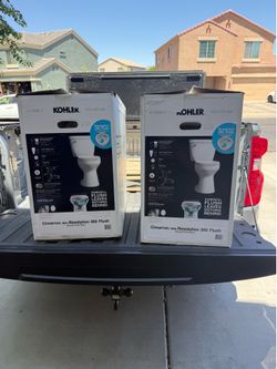 KOHLER Cimarron K-31668-0 The Complete Solution 2-Piece Round Toilet 1.28 gpf